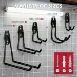 20pk Heavy Duty Steel Garage Hooks Wall Mount Organizer Set - Image 2