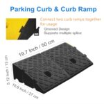 2Pack Heavy Duty Curb Ramps 5.12"H for Low Cars & Motorcycles - Image 2