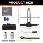 2T Scissor Car Jack Kit Heavy Duty Tire Change Tool 3.93-15.35" - Image 2