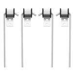 4 Pcs Heavy Duty Exhaust Hanger Rod Universal Use Exhaust Hanger 3/8" Rod 10" Long