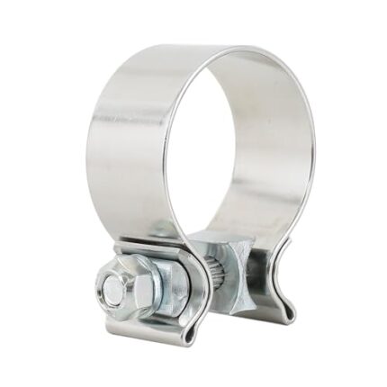 Elifecenter 2-1/2 Inch Exhaust Clamp, ID 2.5" Narrow Band Seal Butt Clamp