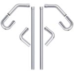 A-KARCK Mild Steel Mandrel Bends 8 Pcs, 3 Inches Mild Steel DIY Custom Exhaust Tubing Pipe Straight & U-Bend Kit, Universal Fit