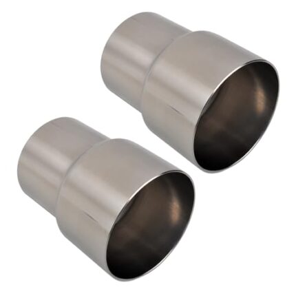 SSN Exhaust Pipe Reducer Component Adapter 2.5 Inch ID to 3.0 Inch ID Polished 304 Stainless Steel Universal ID 2.5" to ID 3.0" Exhaust Pipe Reducer Adapter 4 Inch Length-Pair