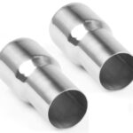 YSIL 2.25" OD to 2.5" OD Exhaust Pipe Adapter Connector Reducer 304 Stainless Steel 2PCS