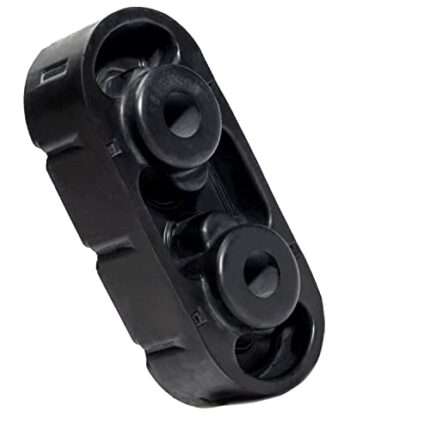 NORSMIC Exhaust Hanger Rubber with Stainless Steel Inside, Universal Hole Size Diameter 12mm (0.47inch), Muffler Bracket Mount, High Density Rubber Isolator Insulator