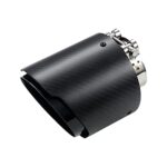 A-KARCK Carbon Fiber Exhaust Tip 2.5" Inlet to 4.5" Outlet, High Temperature Resistance 6" Long Stainless Steel Tailpipe tip (Black Shell)