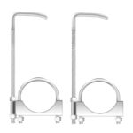 HAOXAOON 2 Pcs 3" Universal Exhaust Clamp with Hanger,Exhaust Hangers Fits 3" Exhaust Pipe