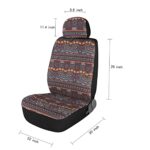 P&J Baja Blanket Car Seat Covers 9pc Blue Boho Universal Fit SUV Truck - Image 7