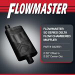 Flowmaster 50 Series Chambered Muffler - Performance Exhaust for Cars & Trucks - Image 2