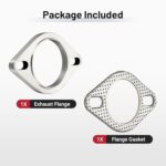 Stainless Steel Exhaust Flange Kit | 2.5" 2-Bolt Universal Welding Flange Set - Image 6