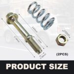 DXNQ 2PC Exhaust Bolt Spring Kit Universal Car Truck SUV Repair - Image 2