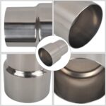 SSN 2.5 to 3 Inch Exhaust Pipe Reducer Adapter Stainless Steel Pair - Image 2