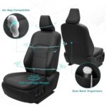 FEINEPRO Custom Leather Seat Covers Toyota Camry 2025-2026 Black - Image 3