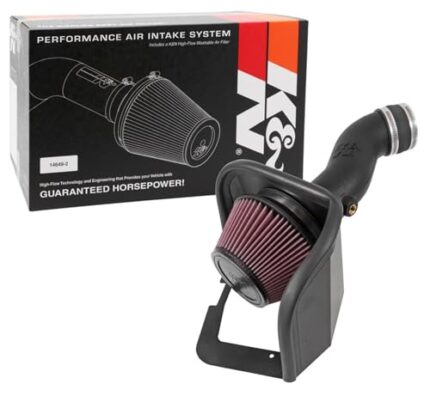 K&N Cold Air Intake System: High-Flow Air-Filter, Increase Performance & Horsepower: Compatible with 2015-2016 CHRYSLER 200, 57-1572