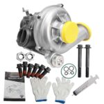 Bapmic GTP38 GTP38R Turbo Charger Kit Turbocharger Compatible with 1999 2000 2001 2002 2003 Ford F250 F350 F450 F550 Excursion 7.3L V8 1831383C92