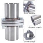 Simnliras 3-Bolt Exhaust Flange Kit 60mm Stainless Steel Universal - Image 3