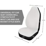 Boho Floral Car Seat Covers Set - Stretchy Front Bucket Seats Protector - Image 6