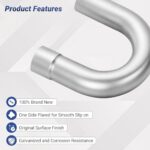 Universal Custom Exhaust Kit: 18 Gauge Mild Steel Mandrel Bend Tubing, 16-Piece Set - Image 4