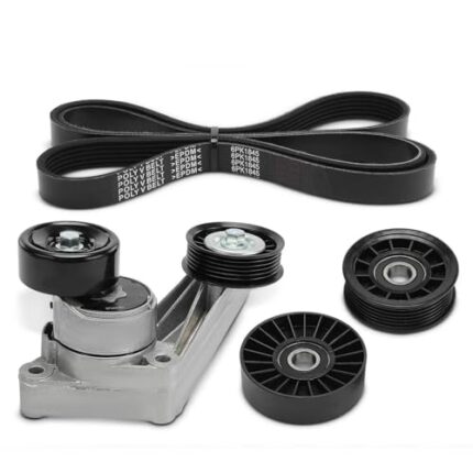 Replacement Parts for 4x Supercharger Serpentine Belt Drive Component Kit for Pontiac Buick V6 3.8L Mod-AP88P-19069