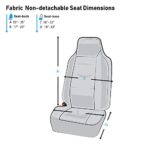 Premium Black Universal Car Seat Covers | Easy Install Front Pair | High Back Cloth Protectors - Image 6