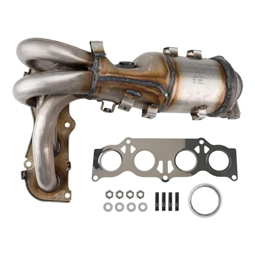 KAC Catalytic Converter w/Exhaust Manifold Compatible with RAV-4 2006-2008 2.4L, KAC Catalytic Converter w/Exhaust Manifold Compatible with RAV-4 2006-2008 2.4L, xB 2008-2015 2.4L/2011-2015 2.4L High Flow Catalytic Converter OEM 674966, 16480, 1Pcs (EPA Compliant)