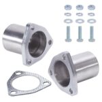 Simnliras 3-Bolt Exhaust Flange Kit 60mm Stainless Steel Universal - Image 6