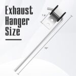 Universal Heavy Duty Exhaust Hanger Rod 3/8" x 10" 4 Pack Kit - Image 2