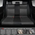 Premium Leather Car Seat Covers Full Set - 3D Foam Support, Breathable Mesh, Universal Fit - Image 2