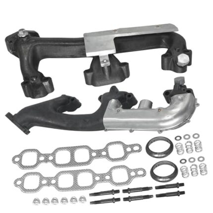 Exhaust Manifold Pair Left & Right Side Compatible With Chevrolet C1500 C2500 C3500 K1500 K2500 K3500 1988-1995 Compatible With GMC C1500 C2500 C3500 K1500 K2500 K3500 1988-1995 674-156 674-157
