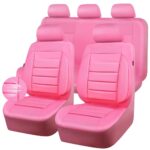 Pink Leather Car Seat Covers: Universal Fit, Waterproof, Comfort & Protection - Image 8