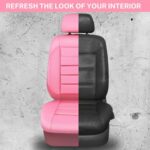 Pink Leather Car Seat Covers: Universal Fit, Waterproof, Comfort & Protection - Image 6