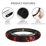 Deadpool Cute Car Steering Wheel Cover - Soft Universal 15" Elastic Wrap - Image 6