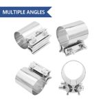 2PCS Stainless Steel Exhaust Pipe Repair Clamp | Universal Automotive Fix - Image 5