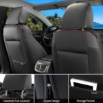 Chevy Malibu Seat Covers 2016-2024 Full Set Custom Fit Black Red - Image 2