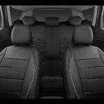 Universal Leather Car Seat Covers: SUV Van Truck Fit, Airbag Safe, Black Grey - Image 4