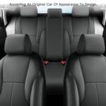 Honda Accord Seat Covers 2023-2025 Leather Waterproof Full Set Airbag Safe Black - Image 4