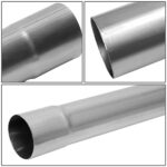 Universal Mild Steel Exhaust Tubing Kit: 8pc Custom Mandrel Bend Pipes 2.5" - Image 5
