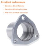 Simnliras 3-Bolt Exhaust Flange Kit 60mm Stainless Steel Universal - Image 5