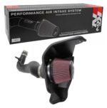 K&N Cold Air Intake System: High-Flow Air Filter, Increase Performance & Acceleration: Compatible with 2018-2023 FORD: Mustang, 63-2606
