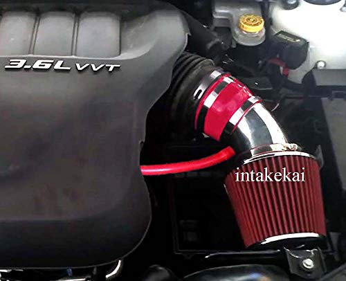 INTAKEKAI Performance Air Intake (Compatible with 2011-2015 DODGE JOURNEY 3.6/2011-2014 INTAKEKAI Performance Air Intake (Compatible with 2011-2015 DODGE JOURNEY 3.6/2011-2014 DODGE AVENGER CHRYSLER 200 3.6L V6 MODELS) (RED)