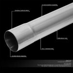 Universal Mild Steel Exhaust Tubing Kit: 8pc Custom Mandrel Bend Pipes 2.5" - Image 2