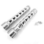 Lylane 1-3/4'' O.D. 8'' Length Motorcycle Metal Exhaust Silencer Exhaust Noise Killer Exhaust Pipe Muffler Baffle for Harley 2'' O.D. Exhause Pipe