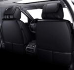 Waterproof Leather Car Seat Covers - Universal Fit, Full Set, Premium Black Protection - Image 2