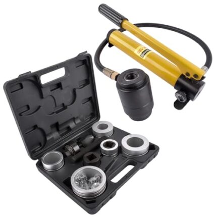 Weonefit 10 T Hydraulic Exhaust Pipe Stretcher Expander Kit, 1-5/8in to 4-1/4in, Manual Hydraulic Pipe Stretcher Tool Kit Replace# 78835 17350