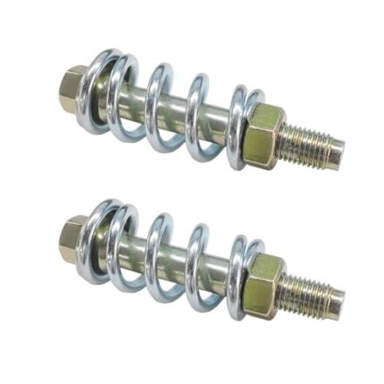 DXNQ 2 PCS Exhaust Bolt and Spring, Automotive Premium Grade Exhaust Spring Screw with Nut, Universal Exhaust Spring Bolt Suitable for Cars Trucks and SUVs, Car Accessories