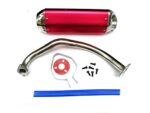 High Performance Exhaust System Muffler for GY6 50cc-400cc 4 Stroke Scooters ATV Go Kart