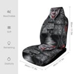 Gothic Skull Car Seat Covers: Soft, Durable Front Seat Protection (2-Pack) - Image 2