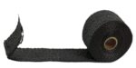 Black Fiberglass Exhaust Heat Wrap 2x16.5ft Kit with Ties - Image 2