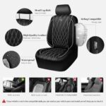 Luxury Leather Car Seat Covers - Waterproof Silver Glitter Front Seat Protection - Image 4