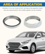 UBOG 2.5" Exhaust Donut Gasket Ring Seal Car Truck Manifold Flange - Image 5